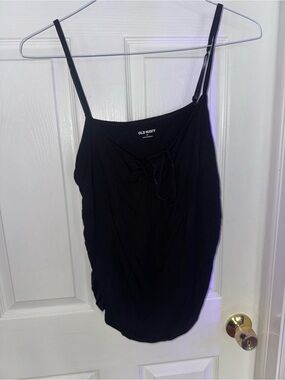 Old Navy KeyHole Black Spaghetti Strap Tank Top